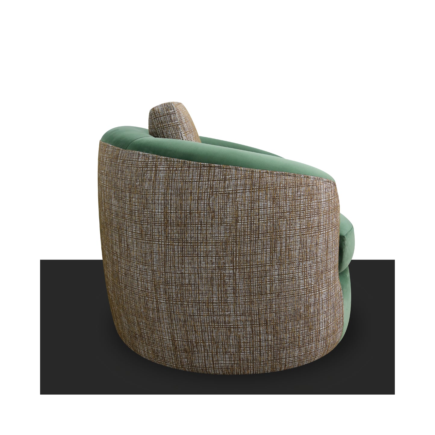 A2016 Samtiger Sessel in Smaragdgrün