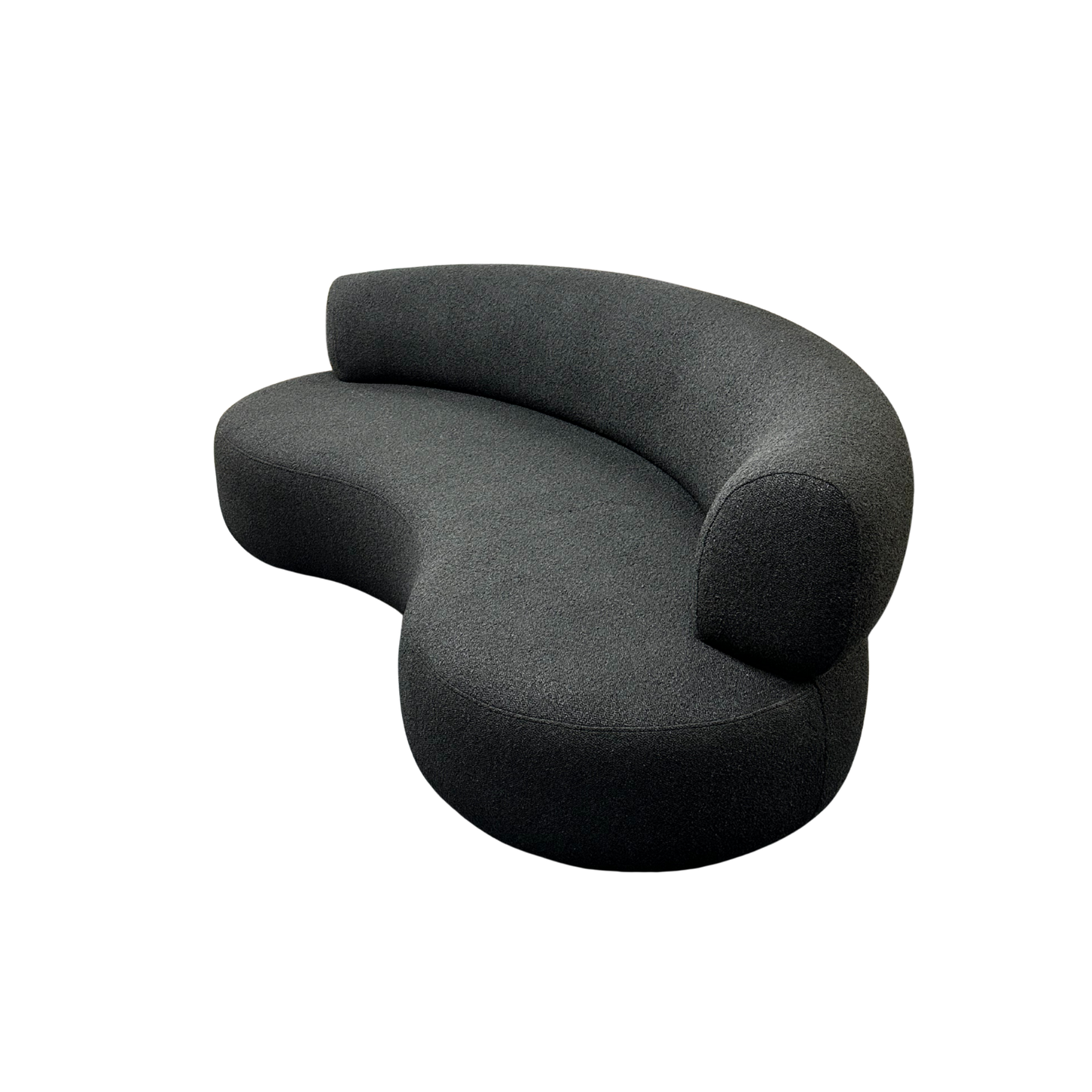 S2006 Geschwungenes Bouclé-Sofa