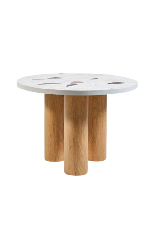 T0103 Runder Terrazzo-Tisch