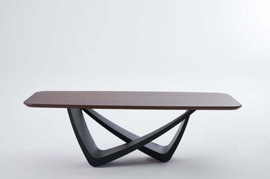 T1201 Esstisch in Nussbaum