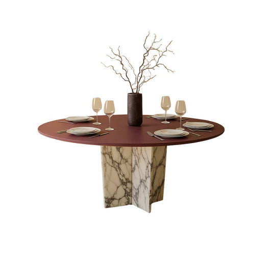 T2016 Tisch mit roter Platte