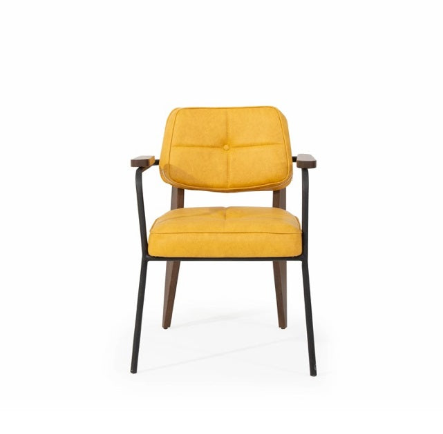 C0208 Stuhl mit Metallarmen