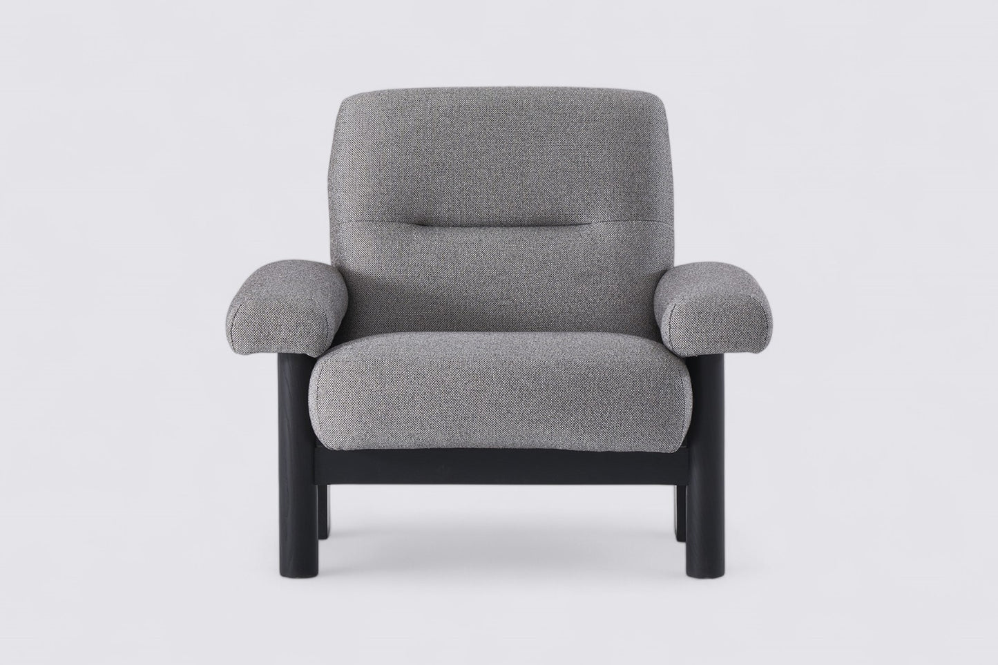 A1208 Schlichter Grauer Sessel