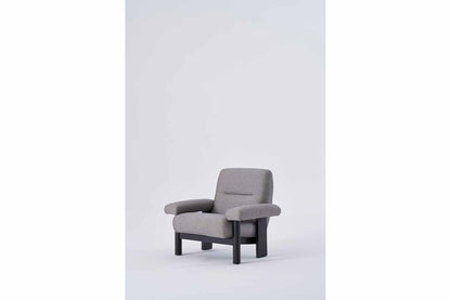 A1208 Schlichter Grauer Sessel