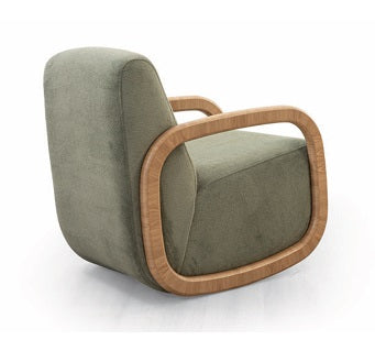 A1304 Sessel mit Holzrahmen in Ringform