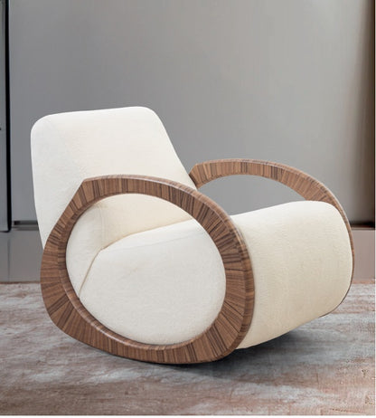 A1304 Sessel mit Holzrahmen in Ringform