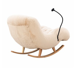 A1306 Cremiger Schaukelstuhl