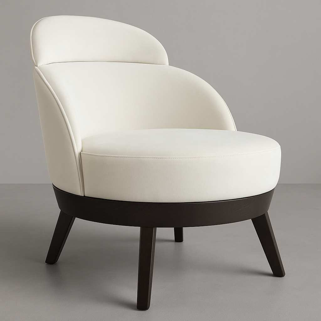 A2005 Cremfarbener Sessel