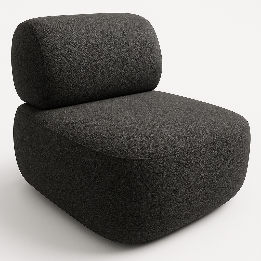 A2009 Schwarzer Polstersessel