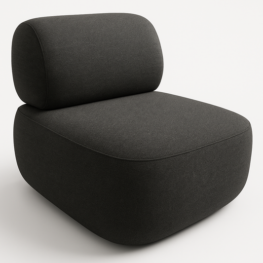 A2009 Schwarzer Polstersessel