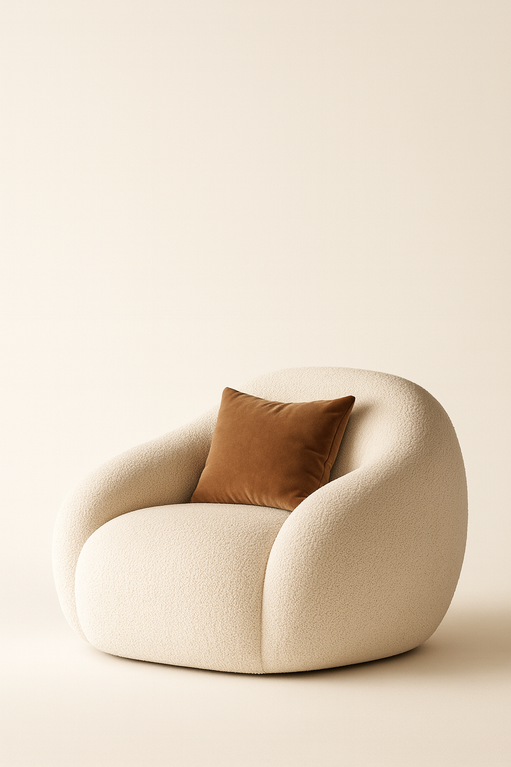 A2019 Weicher Sessel in Creme