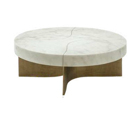 CT2007 Runder Couchtisch mit Marmorplatte