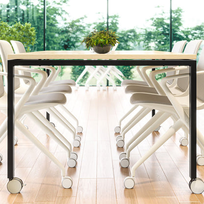 F2206.2 Bürotisch mit Rollen