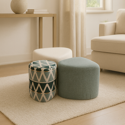 P0901 Sitzpoufs 3 stück