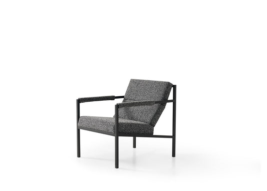 A0131 Sessel mit Metallrahmen