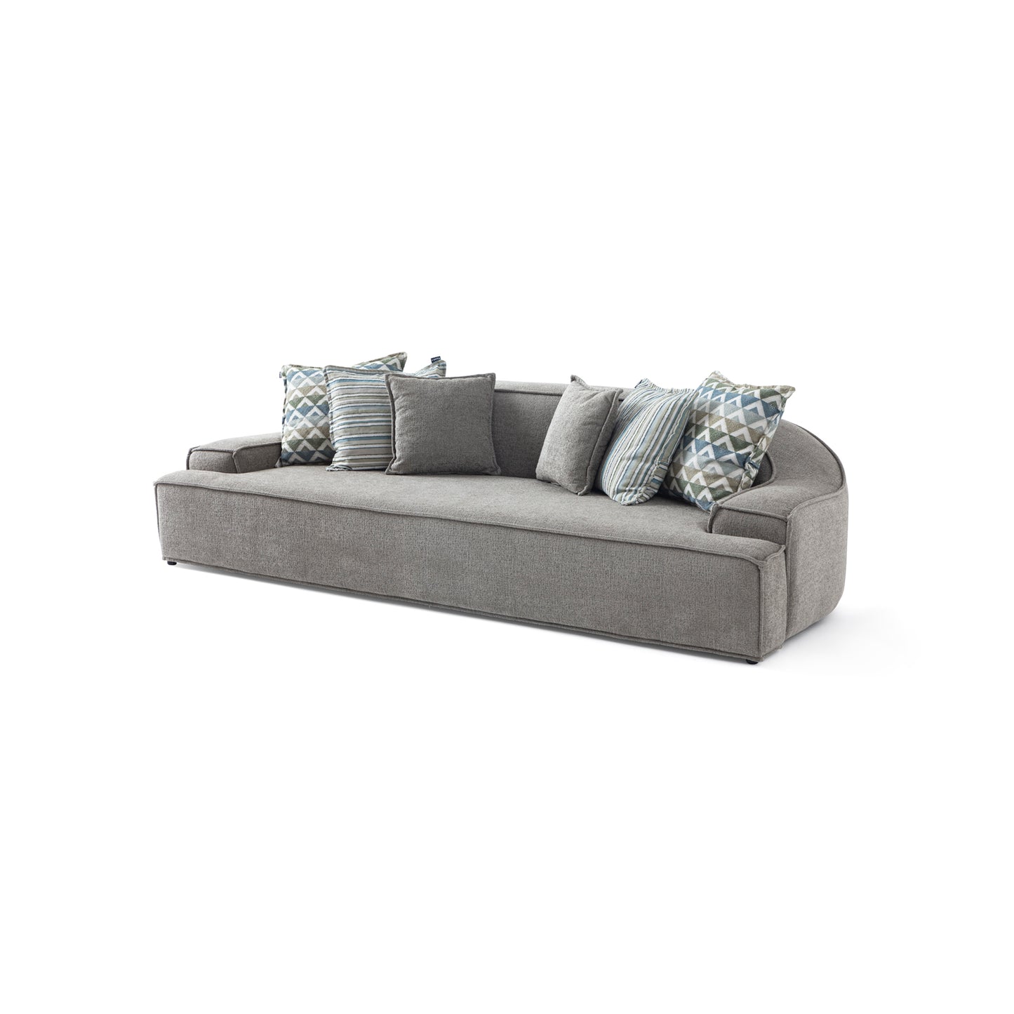 S0101 Stoffsofa in Grau