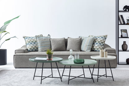S0101 Stoffsofa in Grau