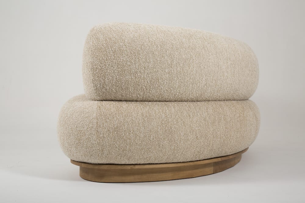 S0102 Ovals Bouclé-Sofa