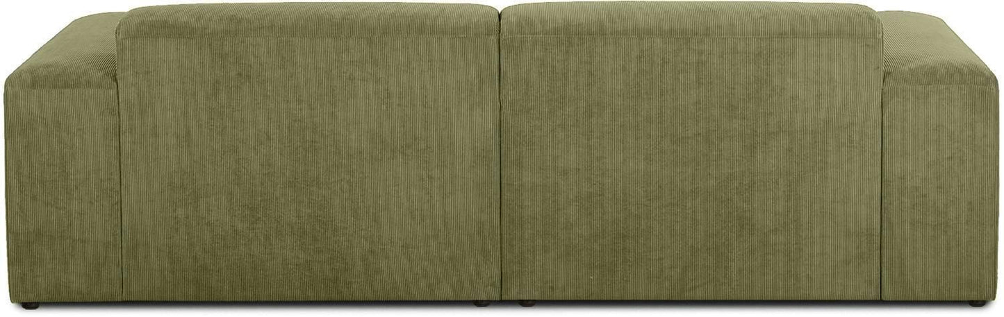S0103 Ecksofa aus Feincord-Samt