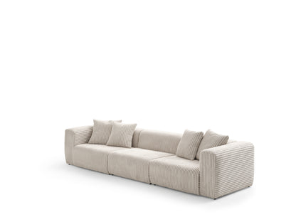 S0105 Cord-Stoffsofa in Beige