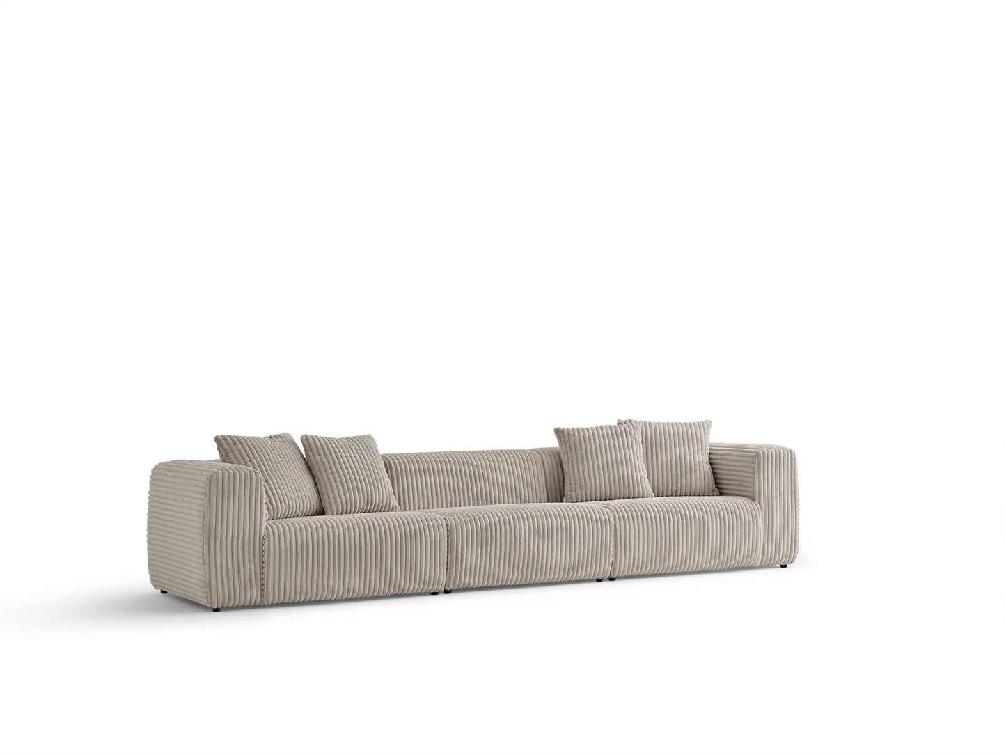 S0105 Cord-Stoffsofa in Beige