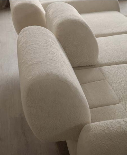 S0703 Gemütlichs Bouclé-Sofa
