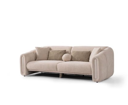 S0801 Sofa aus Bouclé-Stoff