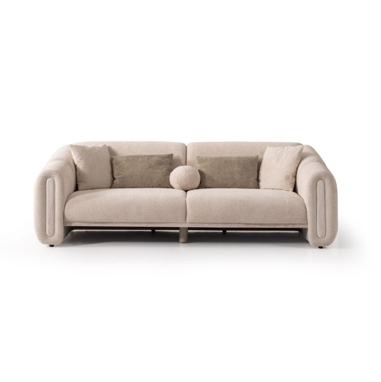 S0801 Sofa aus Bouclé-Stoff