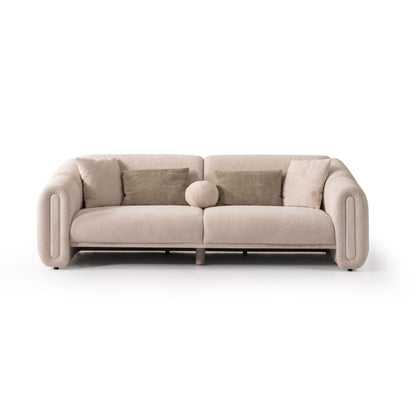 S0801 Sofa aus Bouclé-Stoff