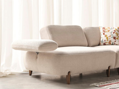 S1101 Ecksofa aus Bouclé-Stoff
