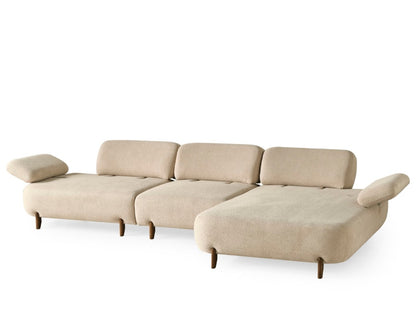S1101 Ecksofa aus Bouclé-Stoff