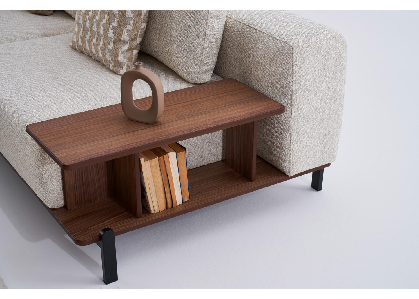 S1204 Ecksofa mit offenem Regal