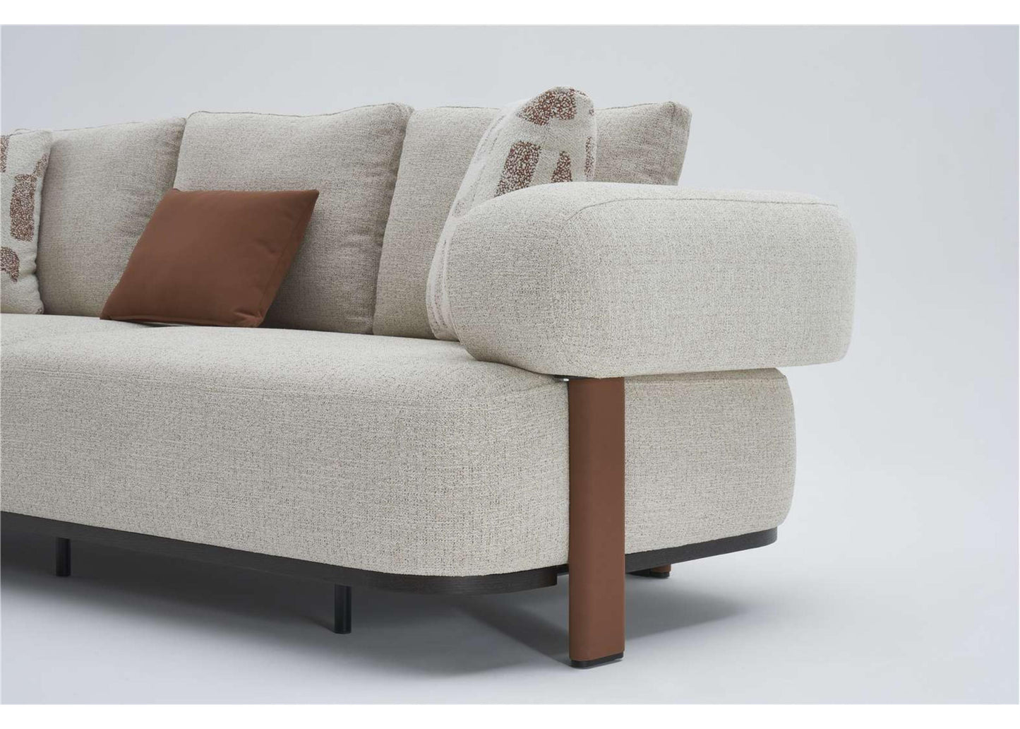 S1206 3-plätzigs Stoffsofa