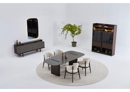 SB1208 Sideboard in Nussbaum und Grau