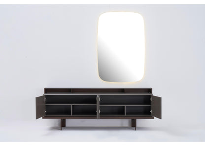 SB1208 Sideboard in Nussbaum und Grau