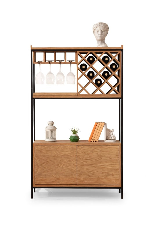 SP1404 Weinregal aus Holz und Metall