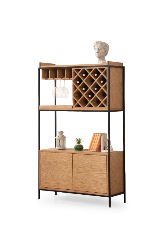 SP1404 Weinregal aus Holz und Metall