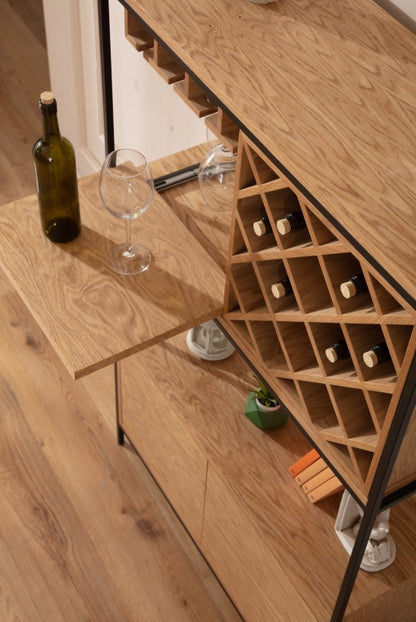 SP1404 Weinregal aus Holz und Metall