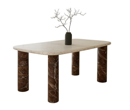 T2012 Eleganter Esstisch aus Naturmarmor