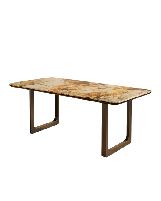 T2029 Rechteckiger Tisch mit Steinplatte