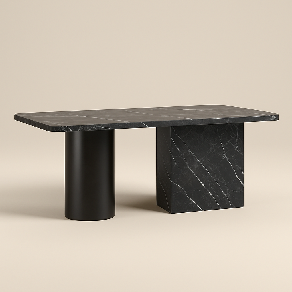 T2035 Esstisch in Schwarz