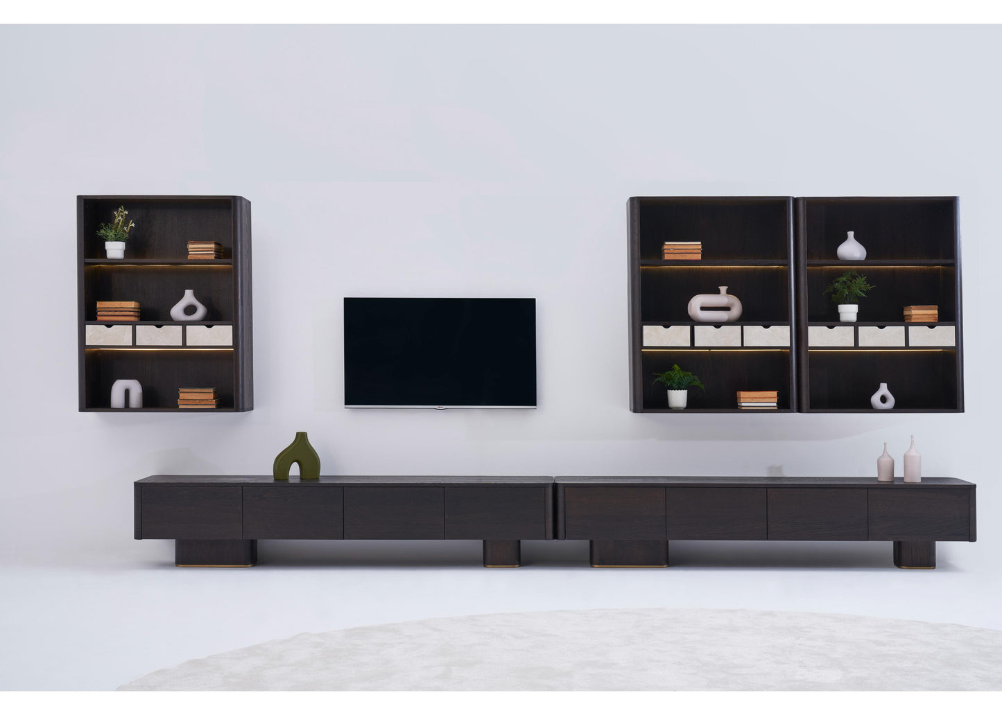 TU1201 TV-Möbel aus dunkler Eiche