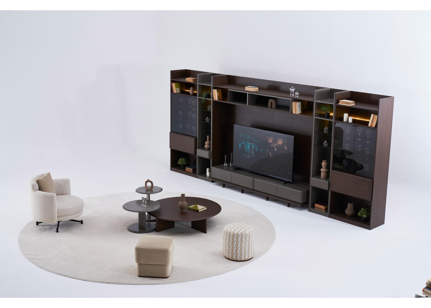 TU1202 TV-Einheit aus Nussbaum