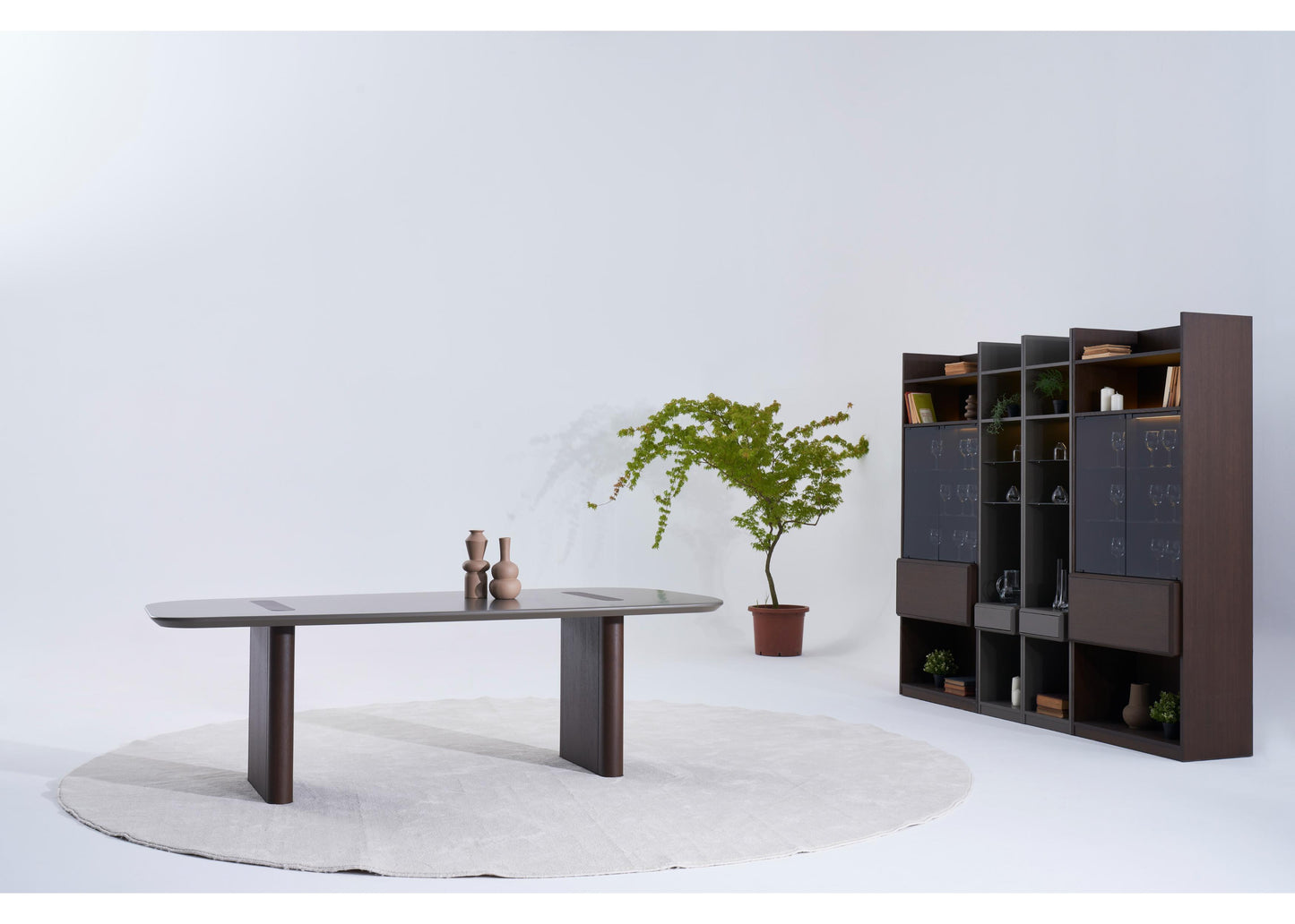 TU1202 TV-Einheit aus Nussbaum