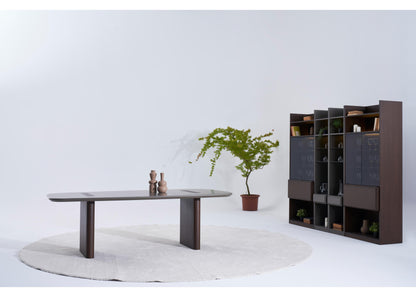 TU1202 TV-Einheit aus Nussbaum