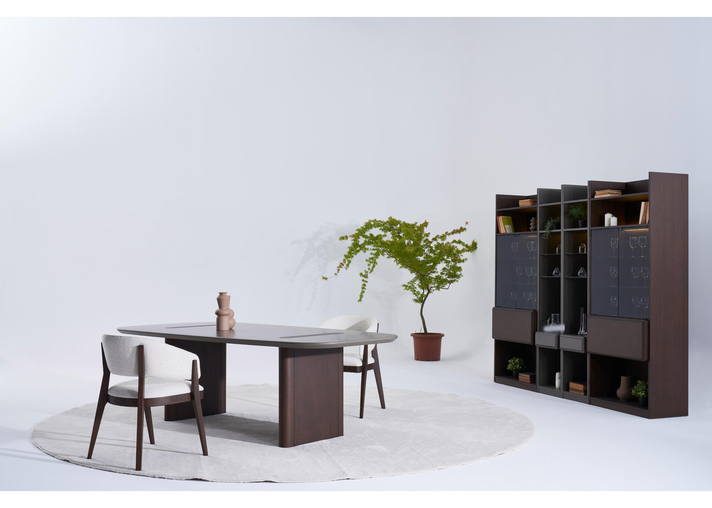 TU1202 TV-Einheit aus Nussbaum