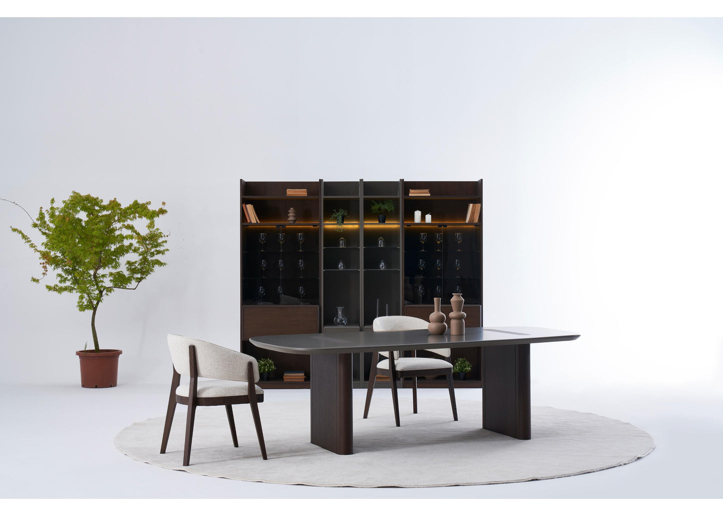 TU1202 TV-Einheit aus Nussbaum