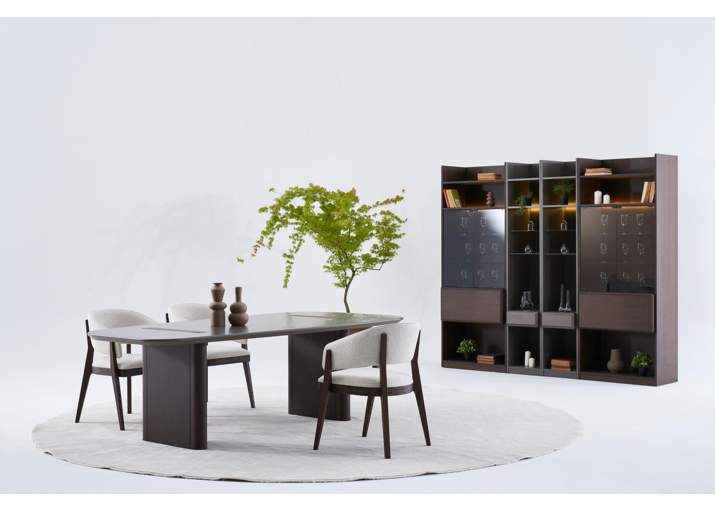 TU1202 TV-Einheit aus Nussbaum