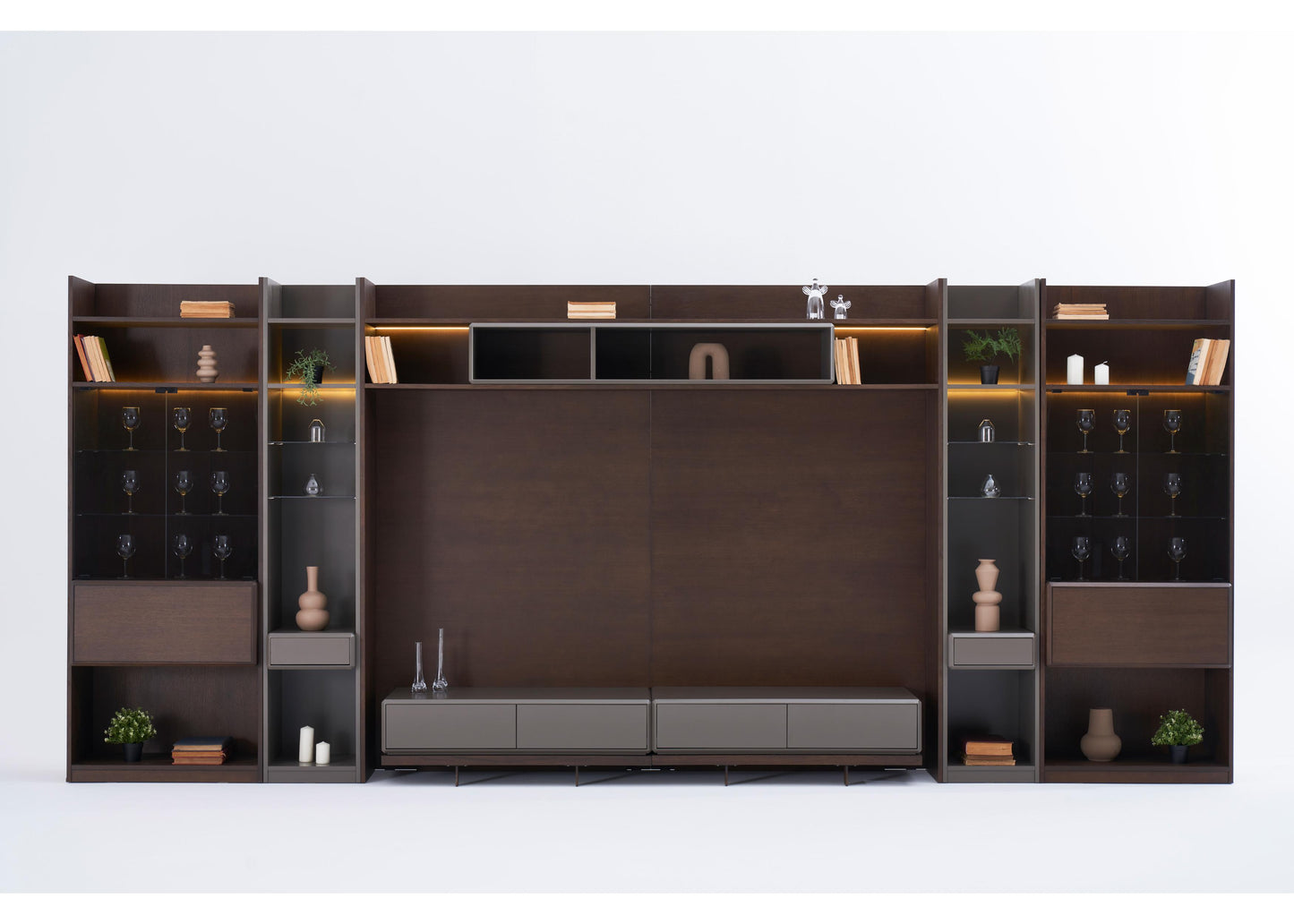 TU1202 TV-Einheit aus Nussbaum