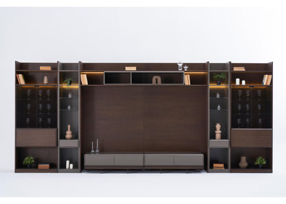 TU1202 TV-Einheit aus Nussbaum